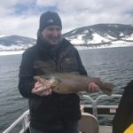 Brown Trout caught on lake dillon at ice off on a Colorado Charter Fising Trip