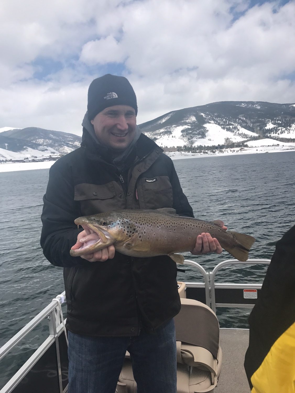 Brown Trout caught on lake dillon at ice off on a Colorado Charter Fising Trip